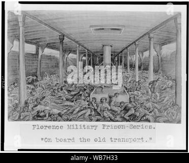 Firenze carcere militare serie--a bordo del vecchio trasporti / J.E. Taylor. Abstract/medio: 1 stampa fotografica. Foto Stock