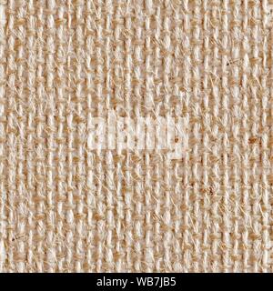 Luce marrone, beige tela di close-up. Piazza Seamless texture. Foto Stock