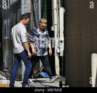 Danny McBride e Gary LeVox al Jimmy Kimmel Live! Studio in Los Angeles, California con: Gary Levox Rascal Flatts dove: Hollywood, California, Stati Uniti quando: 24 lug 2019 Credit: WENN.com Foto Stock
