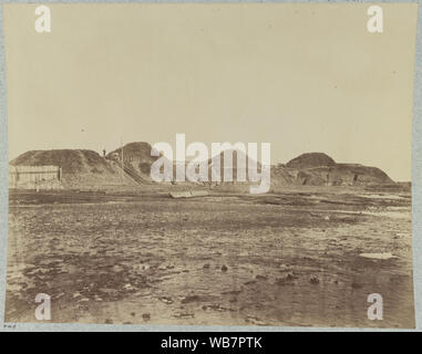 Fort Fisher, N.C., vista interna dei primi tre attraversa sulla faccia di terra Foto Stock