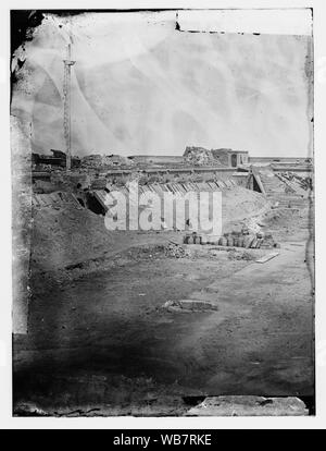 Fort Pulaski, Ga. Vista interna del parapetto posteriore Abstract: Selezionato Guerra civile fotografie, 1861-1865 Foto Stock