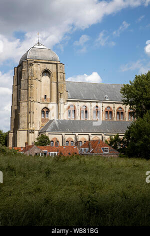 Il luogo Veere, provincia Zeeland, Paesi Bassi, Grote Kerk Veere, chiesa, ex ospedale militare, oggi istituzione culturale, Foto Stock