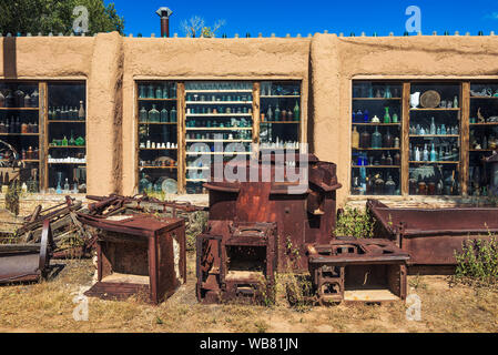 Casa Grande Trading Post e il Museo Minerario sul sentiero di turchese in Nuovo Messico Foto Stock