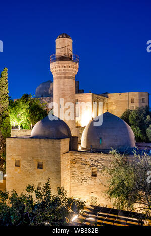 Vista posteriore del Palazzo di Shirvanshahs, Baku, Azerbaijan Foto Stock