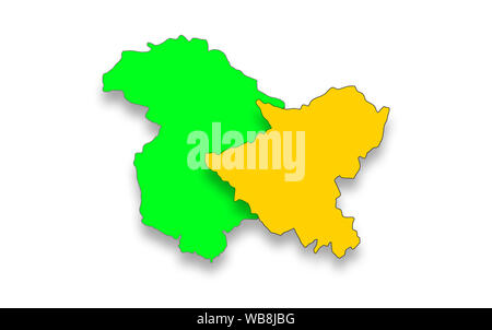 Jammu e Kashmir status speciale, di decodifica Articolo 35bis e Articolo 370 Foto Stock