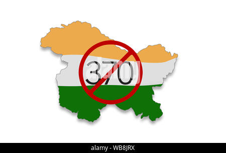 Jammu e Kashmir status speciale, di decodifica Articolo 35bis e Articolo 370 Foto Stock