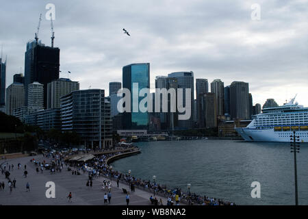 Sydney, NSW, Australia - centro di Sydney Circular Quay Foto Stock