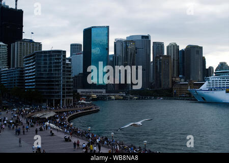 Sydney, NSW, Australia - centro di Sydney Circular Quay Foto Stock