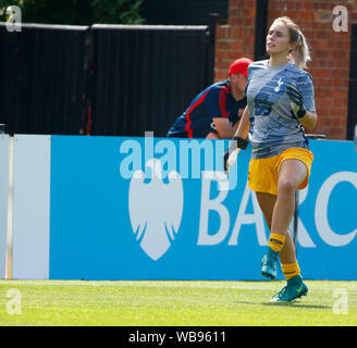 Boreham Wood, Regno Unito. 25 Ago, 2019. BOREHAMWOOD, Inghilterra - AGOSTO25: Megan ha attirato del Tottenham Hotspur Ladies durante la partita amichevole tra le donne di Arsenal e Tottenham Hotspur a Prato Park Stadium il 25 agosto 2019 in Boreham Wood, Inghilterra azione di Credito Foto donne Credit: Azione Foto Sport/Alamy Live News Foto Stock