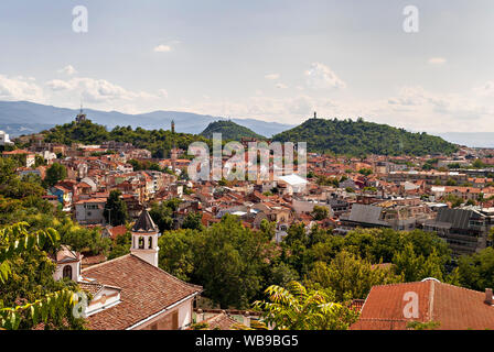 Le colline di Plovdiv Bulgaria;; Foto Stock