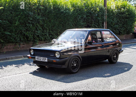1983 Ford Fiesta finezza a Ormskirk Motorfest in Lancashire, Regno Unito Foto Stock