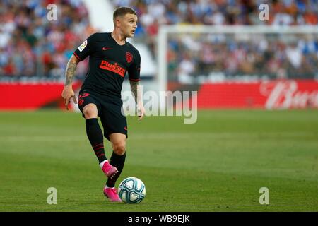 Madrid, Spagna. 25 Ago, 2019. TRIPPIER durante il match LEGANES CD VERSUS ATLETICO DE MADRID IN BUTARQUE STADIUM. Domenica, 25 agosto 2019. Credito: CORDON PREMERE/Alamy Live News Foto Stock