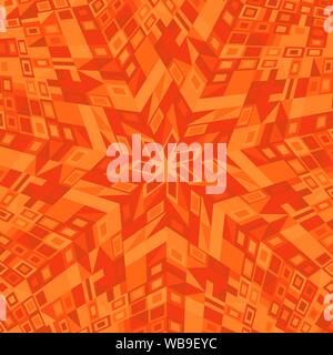 Dinamica circolare geometrico Mosaico pattern design sfondo - abstract colorata grafica vettoriale da forme geometriche Illustrazione Vettoriale