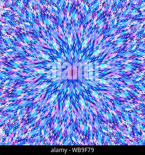 Mosaico di sfondo - circolare ipnotico colorati abstract illustrazione vettoriale da forme geometriche Illustrazione Vettoriale