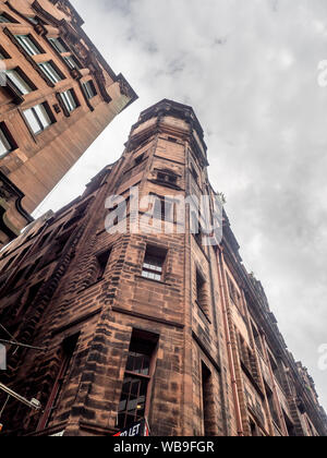 Architettura vittoriana nel cuore di Glasgow, Scozia. Foto Stock