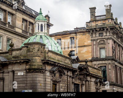 Architettura vittoriana nel cuore di Glasgow, Scozia. Foto Stock