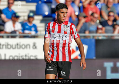 Zwolle, Paesi Bassi. 25 Ago, 2019. ZWOLLE, 25-08-2019, MAC3Park Stadium, stagione 2019/2020, Eredivisie olandese, durante il match PEC Zwolle - Sparta Rotterdam Credito: Pro scatti/Alamy Live News Foto Stock