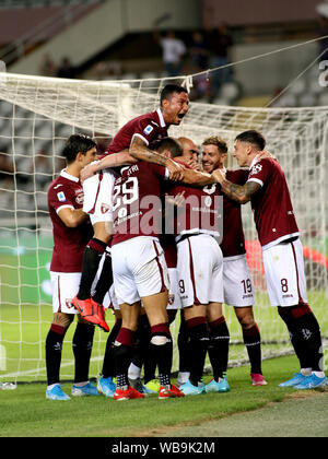 Torino, Italia, 25 Ago 2019, felicità TORO durante Torino Vs Sassuolo - del campionato italiano di calcio di Serie A del campionato Gli uomini - Credit: LPS/Claudio Benedetto/Alamy Live News Foto Stock