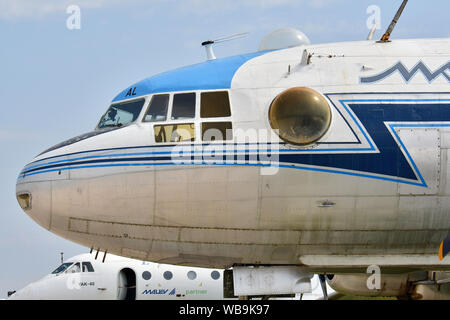 Ilyushin IL-14T aereo, Aeropark è un open-air aviation museum accanto a Piazza Ferenc Liszt International Airport, Budapest, Ungheria Magyarország, Europa Foto Stock