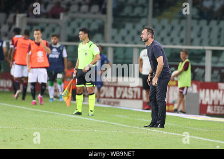 Torino, Italia, 25 Ago 2019, ROBERTO DE ZERBI durante Torino Vs Sassuolo - del campionato italiano di calcio di Serie A del campionato Gli uomini - Credit: LPS/Claudio Benedetto/Alamy Live News Foto Stock