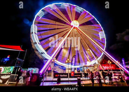 Budapest, Ungheria. 09Aug, 2019. La vita notturna da Sziget Festival (foto di Luigi Rizzo/Pacific Stampa) Credito: Pacific Press Agency/Alamy Live News Foto Stock