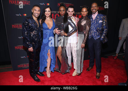 Serata di Apertura party per il Moulin Rouge tenutosi presso la sala da ballo Hammerstein. Dotato di: Cast dove: New York New York, Stati Uniti quando: 25 lug 2019 Credit: Giuseppe Marzullo/WENN.com Foto Stock
