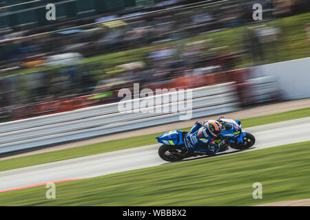 Alex Rins, Ecstar Suzuki, Silverstone MotoGP, Silverstone 2019 GoPro British Grand Prix Foto Stock