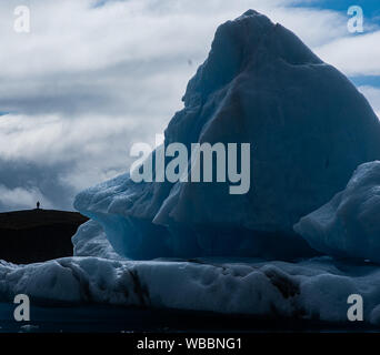 Grandi iceberg sul lago Jökulsárlón in Islanda Foto Stock