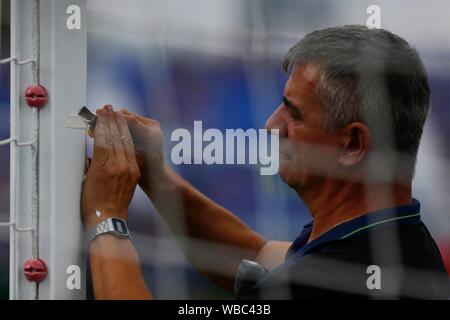 Madrid, Spagna. 26 Ago, 2019. Durante la partita a Leganes CD VERSUS ATLETICO DE MADRID IN BUTARQUE STADIUM. Domenica, 25 agosto 2019. Credito: CORDON PREMERE/Alamy Live News Foto Stock