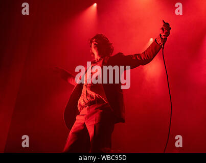 Jarvis Cocker a Leith Theatre nel corso Edinburgh International Festival 2019. La polpa ex frontman ritorna al Festival Internazionale con il suo Foto Stock