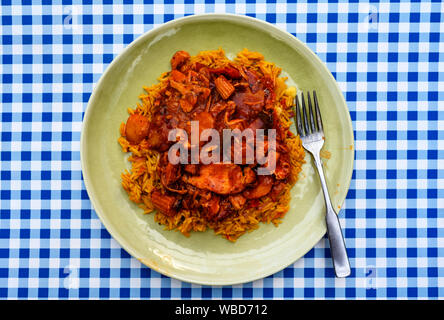Kung Po pollo Foto Stock