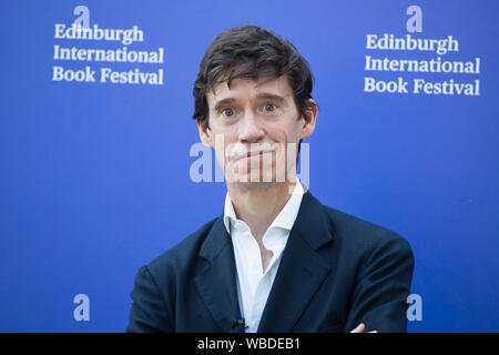 Edinburgh, Regno Unito . 26 Ago, 2019. Edinburgh International book festival 2019. Rory Stewart, politico conservatore e sviluppo internazionale Segretario discusso come Brexit Gran Bretagna può imparare dalla letteratura. Credito: Pauline Keightley/Alamy Live News Foto Stock