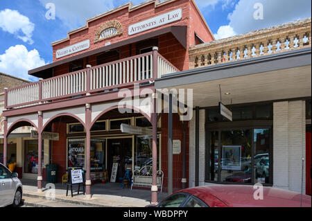 La Grange, Texas - Agosto 23, 2019: storica La Grange City è situato nella contea di Fayette nel sud-est della Texas, Stati Uniti Foto Stock