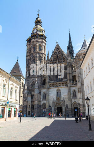 Cattedrale di Santa Elisabetta (Dóm svätej Alžbety) a Košice, Slovacchia. Foto Stock