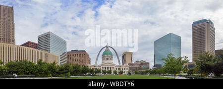 St Louis, Missouri, Stati Uniti d'America. Il 22 agosto, 2019. Louis è un importante città indipendente[13] e il porto interno negli Stati Uniti Stato del Missouri. (Credito Immagine: © Walter G Arce Sr Asp Inc/ASP) Foto Stock