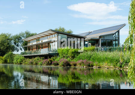 Attenborough Centro Natura a Attenborough Riserva Naturale di Nottingham, Regno Unito Foto Stock