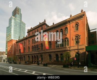 Joseph Papp teatro pubblico è stato Astor biblioteca, Lafayette Street, East Village di New York City, Stati Uniti d'America Foto Stock