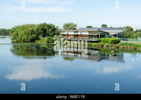 Attenborough Centro Natura a Attenborough Riserva Naturale di Nottingham, Regno Unito Foto Stock