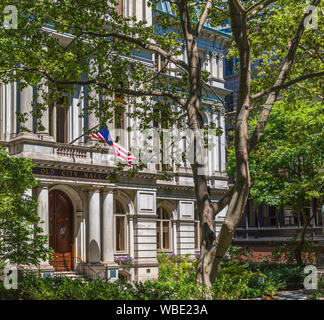 Il vecchio municipio edificio sul sentiero della libertà in Boston Foto Stock