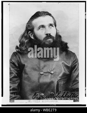 Francesco Schlatter, fede guaritore, mezza lunghezza verticale, rivolto verso la parte anteriore Abstract/medio: 1 stampa fotografica. Foto Stock