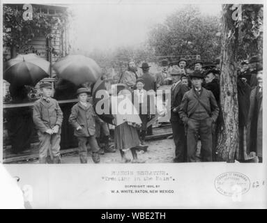 Francesco Schlatter (fede guaritore) che serve pranzo libero in caso di pioggia, Denver Abstract/medio: 1 stampa fotografica. Foto Stock