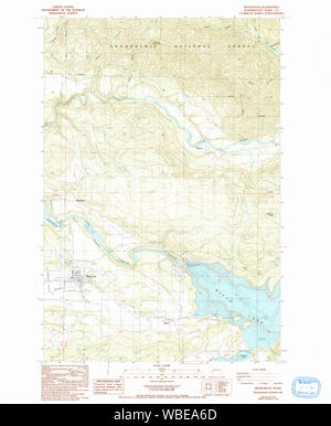 USGS TOPO Map Stato di Washington mossyrock wa restauro histmap Foto Stock