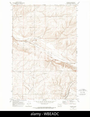 USGS TOPO Map Stato di Washington roxboro wa restauro histmap Foto Stock