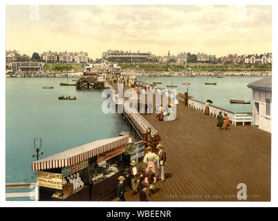 Dal molo, Clacton-on-Sea, Inghilterra; Foto Stock