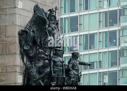 Scultura in Grand Army Plaza Brooklyn NYC Foto Stock