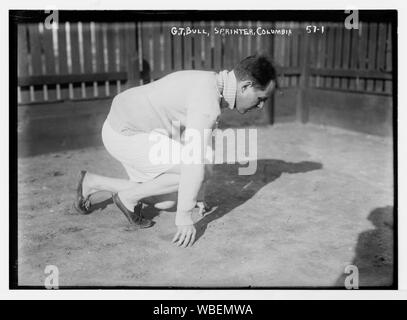 G.T. Bull, sprinter, [Columbia University di New York] Abstract/medio: 1, negativo : vetro ; 5 x 7 in. o inferiore. Foto Stock