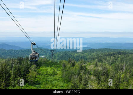 Montare Asahi (Asahi-dake) in Hokkaido, Giappone. Foto Stock