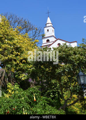 Bogotà, Colombia - 25 gennaio 2014: la Basilica del signore di Monserrate. Foto Stock