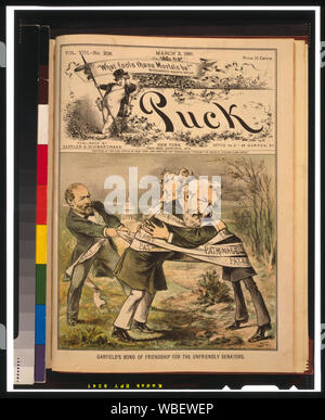 Garfield il legame di amicizia per il scortese senatori / SC. Abstract/medio: 1 stampa : Litografia, colore. Foto Stock