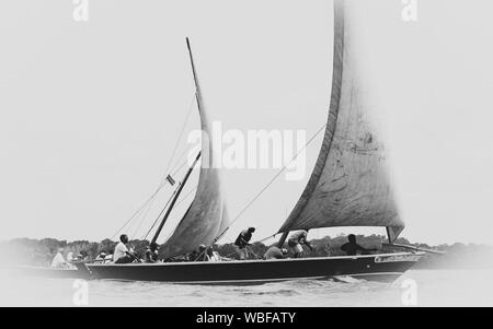 Un vecchio Dhow in Lamu Foto Stock